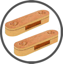 Brass DC Clamps Tape Clips