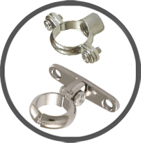Chrome Cast Brass Screw-on Brass Munsen Rings