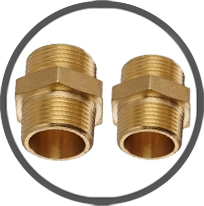  Hexagonal Brass Reducers & Stop Plugs